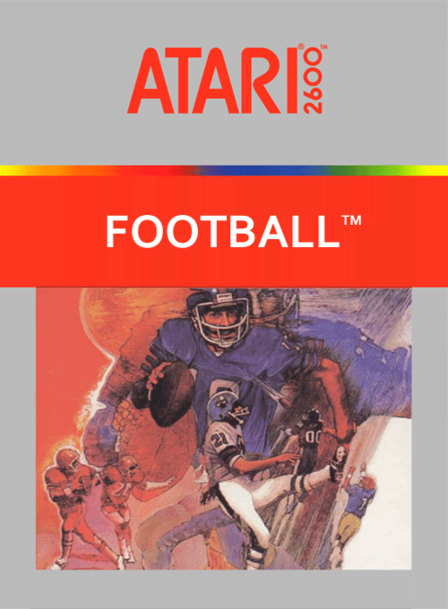 RealSports Football box art for Atari 2600